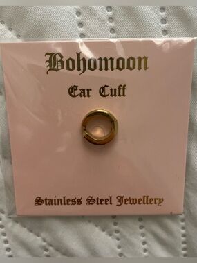 Gold Ear Cuff - No-Pierce Stainless Steel Hoop